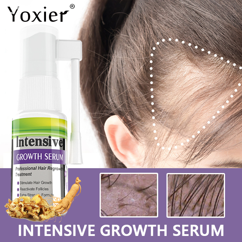 Hair Care Serum - Intensive Growth Serum ป้องกันสเปรย์หนังศีรษะ Reactivate รูขุมขน