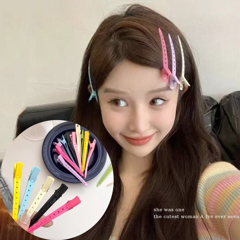 Hair Care Guide - กิ๊บติดผมโลหะรูปปากเป็ด 6 ชิ้น สำหรับผู้หญิง จัดแต่งทรงผม เครื่องมือจัดแต่งทรงผม