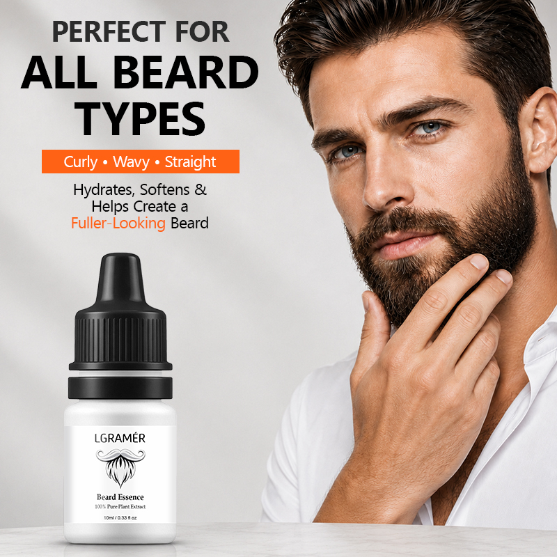 Hair Care Serum - เซรั่มปลูกหนวดเคราสำหรับผู้ชาย บำรุงรูขุมขนบนใบหน้า ลดการหลุดร่วงของหนวดเครา ยาวขึ้น แข็งแรงขึ้น สร้างการดูแลหนวดเคราอย่างเป็นธรรมชาติ
