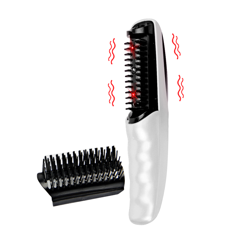 Hair Care Essential - หวีเลเซอร์ไฟฟ้ากระตุ้นการงอกของเส้นผม ป้องกันผมร่วง พร้อมการบำบัดด้วยอินฟราเรดและการสั่นสะเทือน แปรงนวดศีรษะ ช่วยกระตุ้นการงอกใหม่