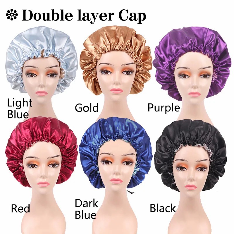 10ชิ้นหมวกผ้าซาตินใส่นอนสำหรับ - Hair Care Logo บทวิจารณ์และราคา