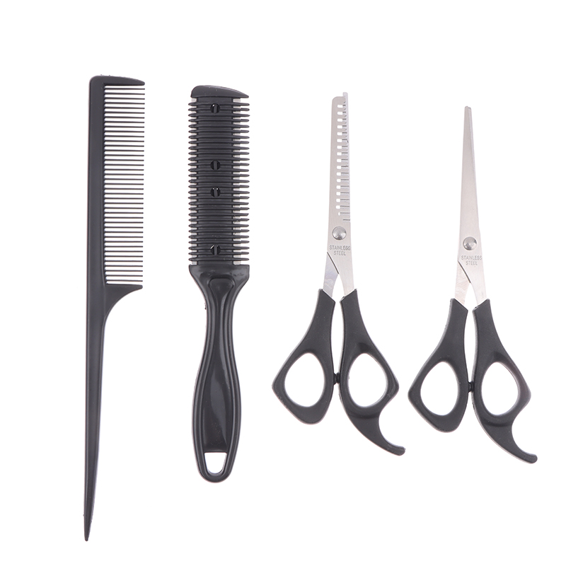 ใหม่【กรรไกรตัดผม 4 ชิ้น กรรไกร - Hair Care Guide บทวิจารณ์และราคา