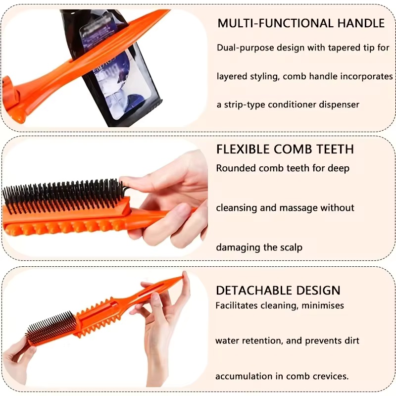 ชุดดูแลเส้นผม 2 ชิ้น แปรงหวีผม - Hair Care For Curly Dry Hair บทวิจารณ์และราคา
