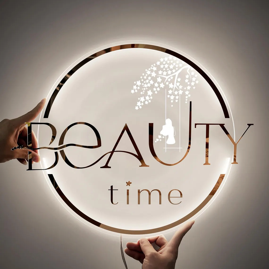 ป้ายโลโก้ LED แบบกำหนดเอง, ป้า - Hair Care Logo บทวิจารณ์และราคา
