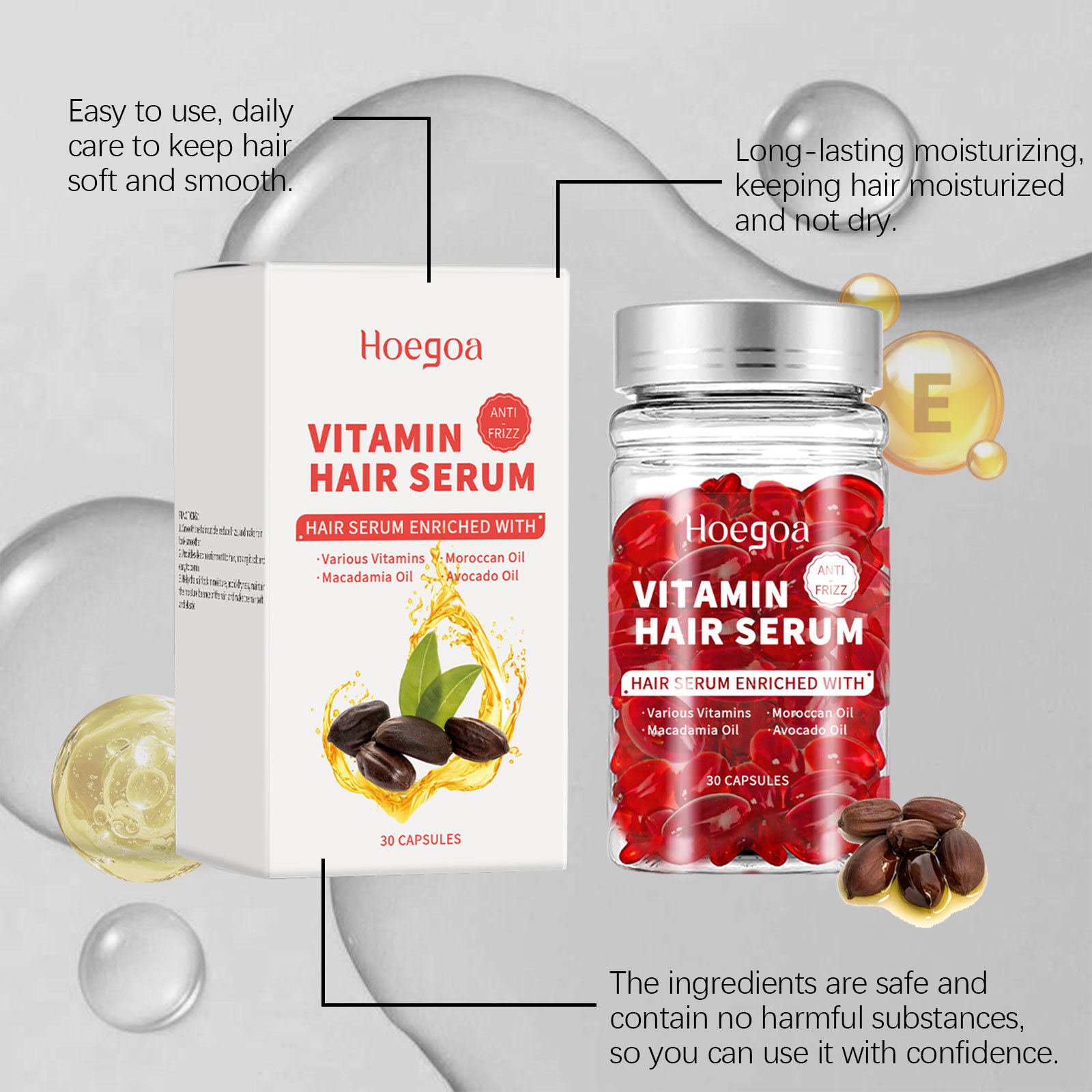 วิตามินเซรั่มบํารุงเส้นผมแคปซู - Hair Care Serum บทวิจารณ์และราคา