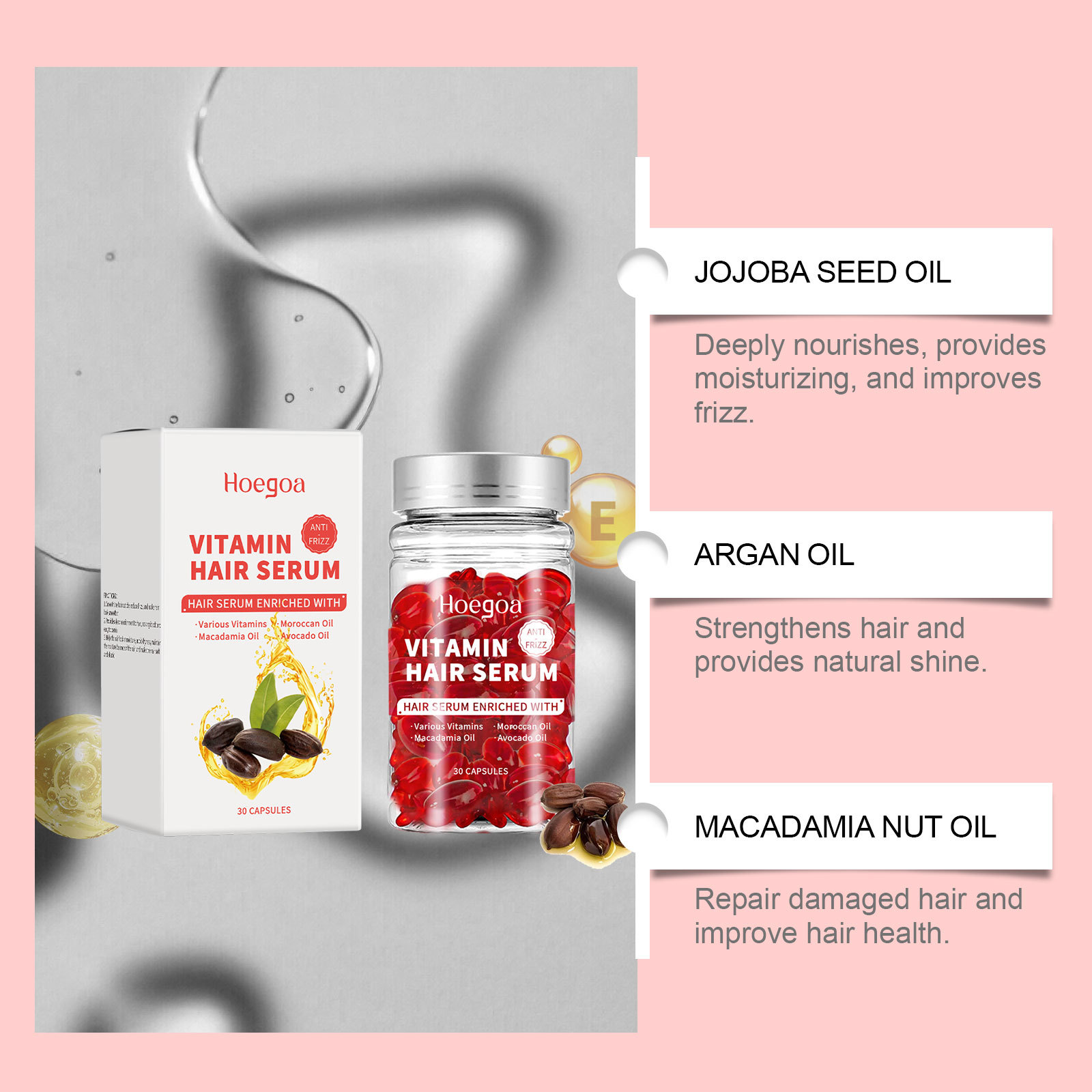 วิตามินเซรั่มบํารุงเส้นผมแคปซู - Hair Care Serum บทวิจารณ์และราคา