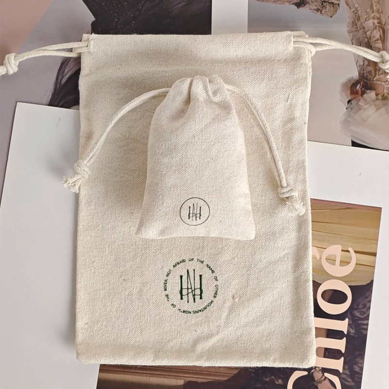ผ้าฝ้ายธรรมชาติของขวัญกระเป๋าแ - Hair Care Logo บทวิจารณ์และราคา