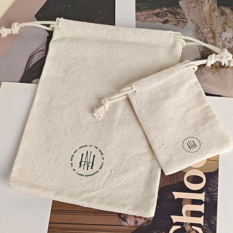 ผ้าฝ้ายธรรมชาติของขวัญกระเป๋าแ - Hair Care Logo บทวิจารณ์และราคา