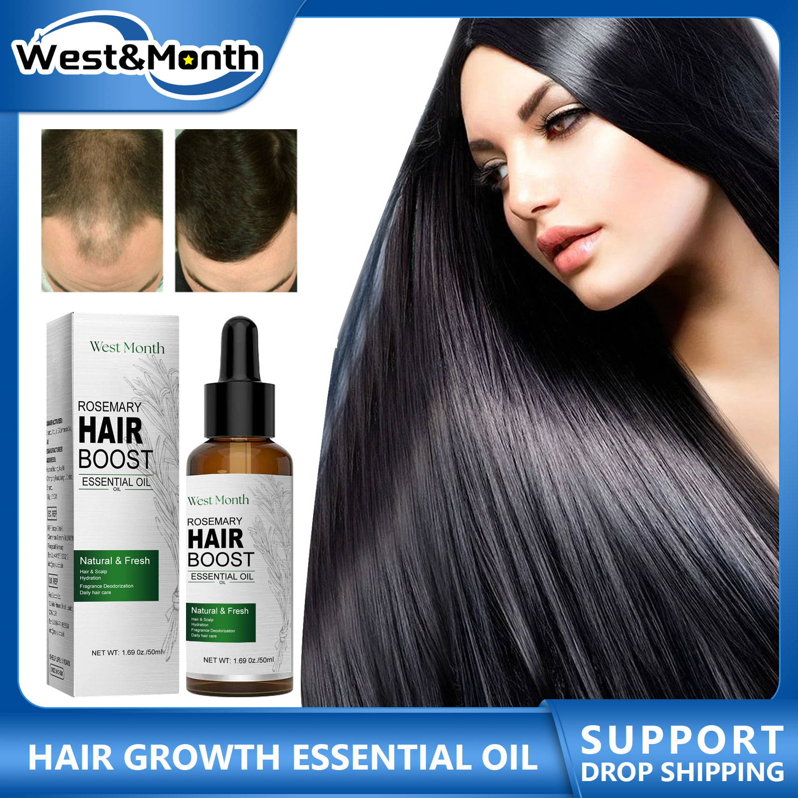 น้ำมัน Essential เจริญเติบโตขอ - Rosemary Hair Oil บทวิจารณ์และราคา